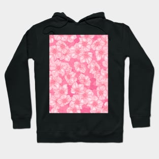 The cute pink Japanese cherry flowers Hoodie